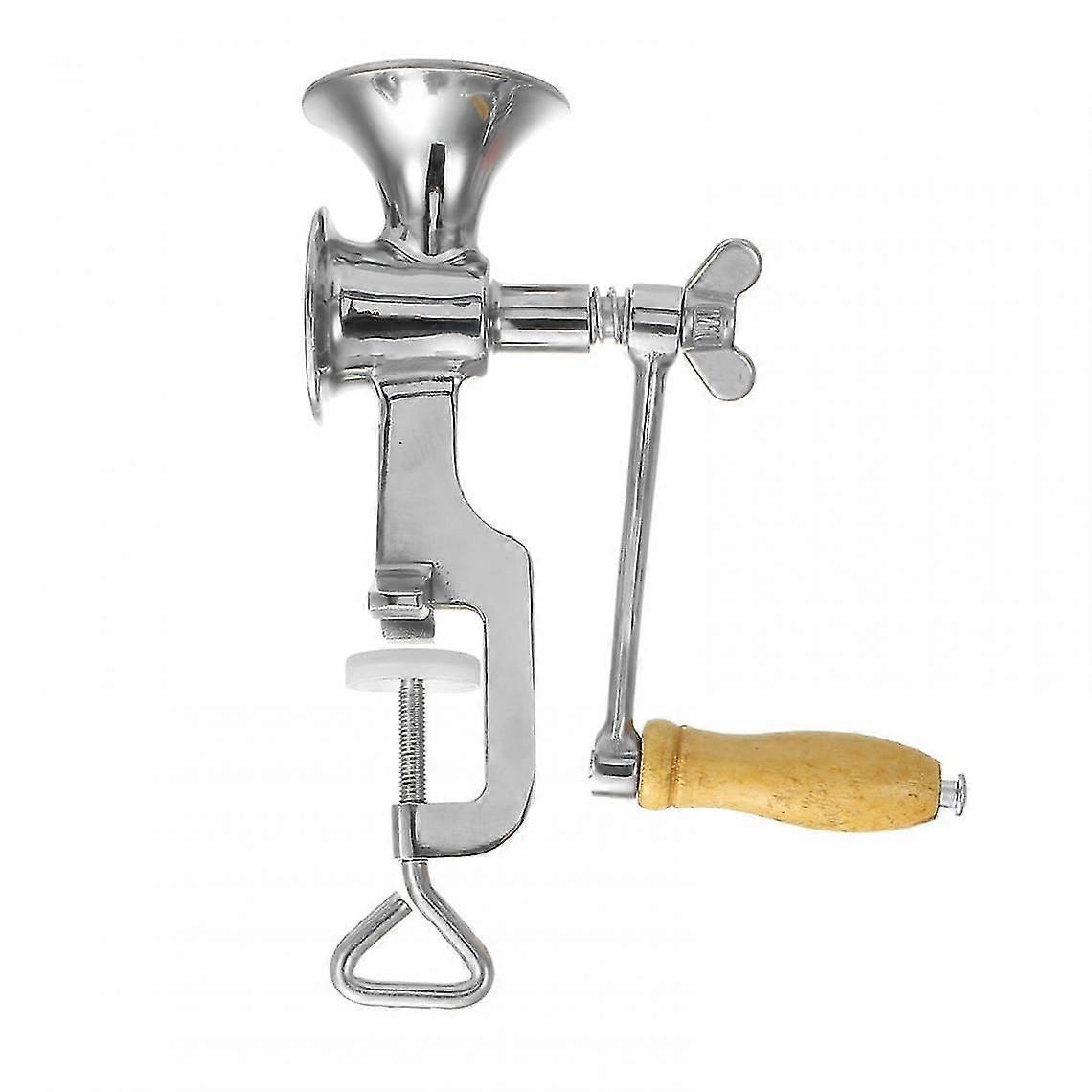 Hand Crank Grain Mill With Spices, Corn Seeds, Wheat(silver)