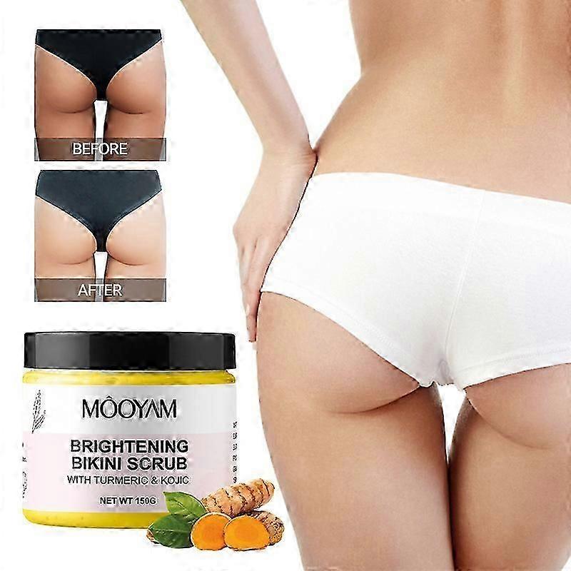 Bikini Exfoliating Body Scrub, Turmeric Sugar Scrub for Body, Brightening & Smooth Skin, Hydrating and Exfoliating Body Scrub