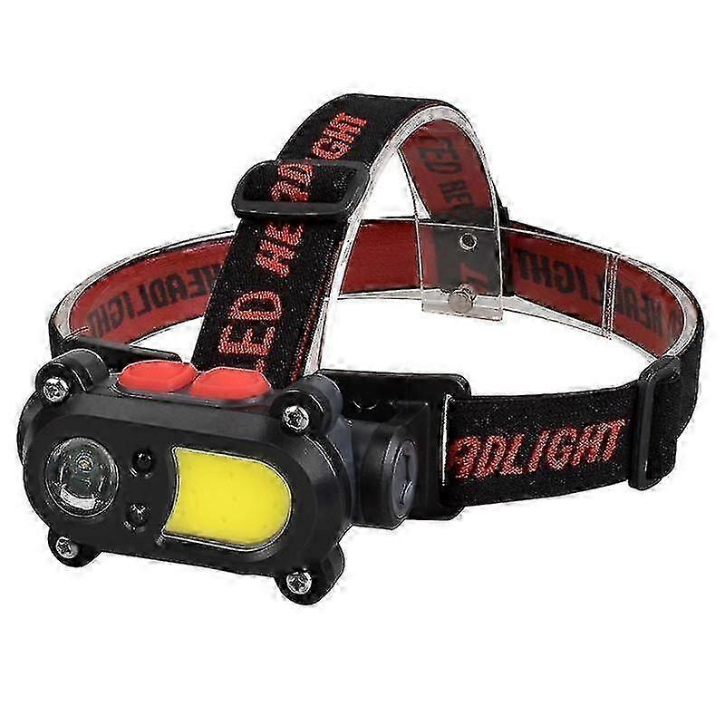 Dual light source built-in lithium battery sensor headlamp