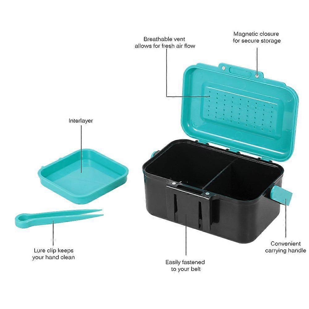 Portable Fishing Lure Storage Box - Ideal for Live Bait and Lures