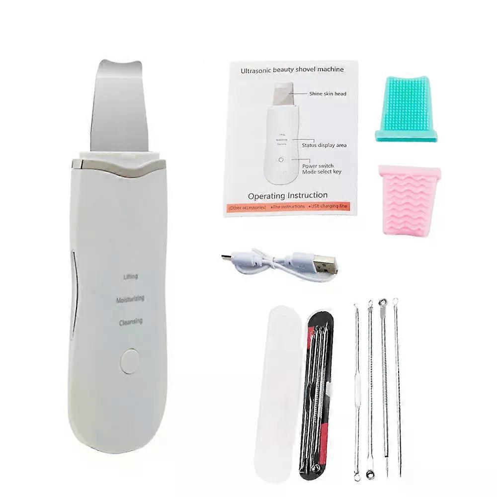 Appareil de peeling à ultrasons pour soins de la peau, appareil pour éliminer les points noirs, nettoyage du visage, nettoyage des pores, lifting du visage, massage, épurateur de peau