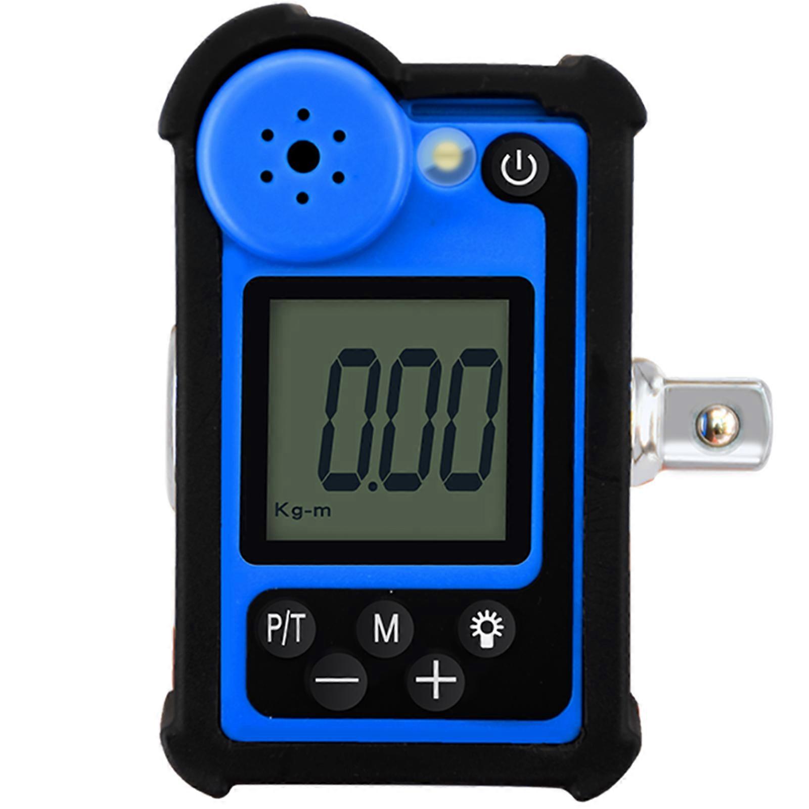 Torque Meter Digital Display Torque Tester High Accuracy Wrench Adapter with Backlight & Buzzer LED Indicator 3 Types