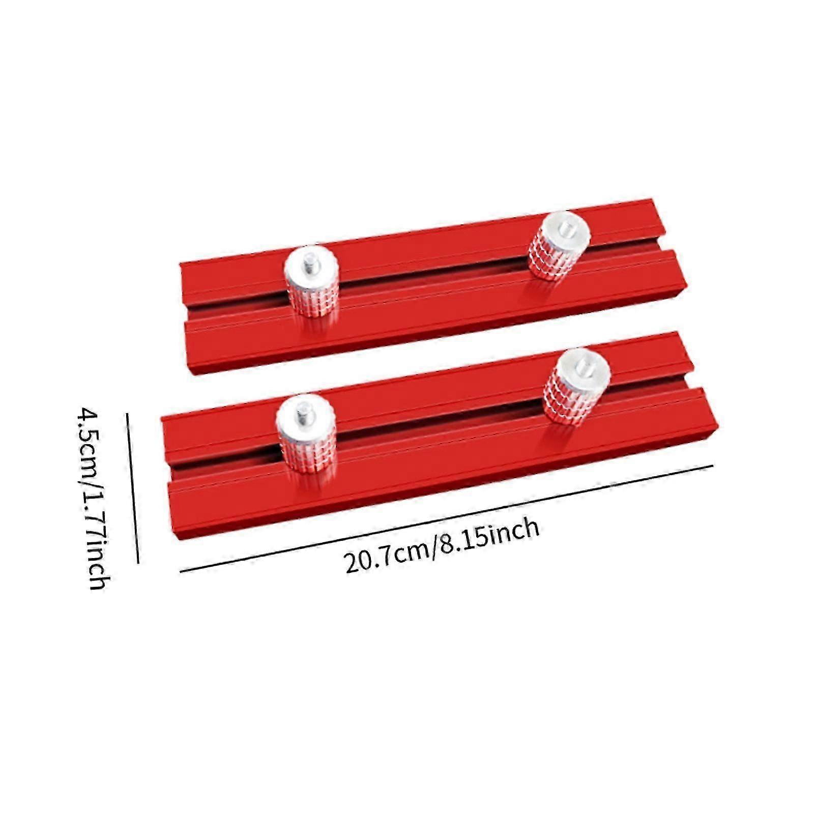 2Pcs Woodworking Planing Stop Bench Kit Easily Install Dog Positioning Clamp 15.8MM hwy