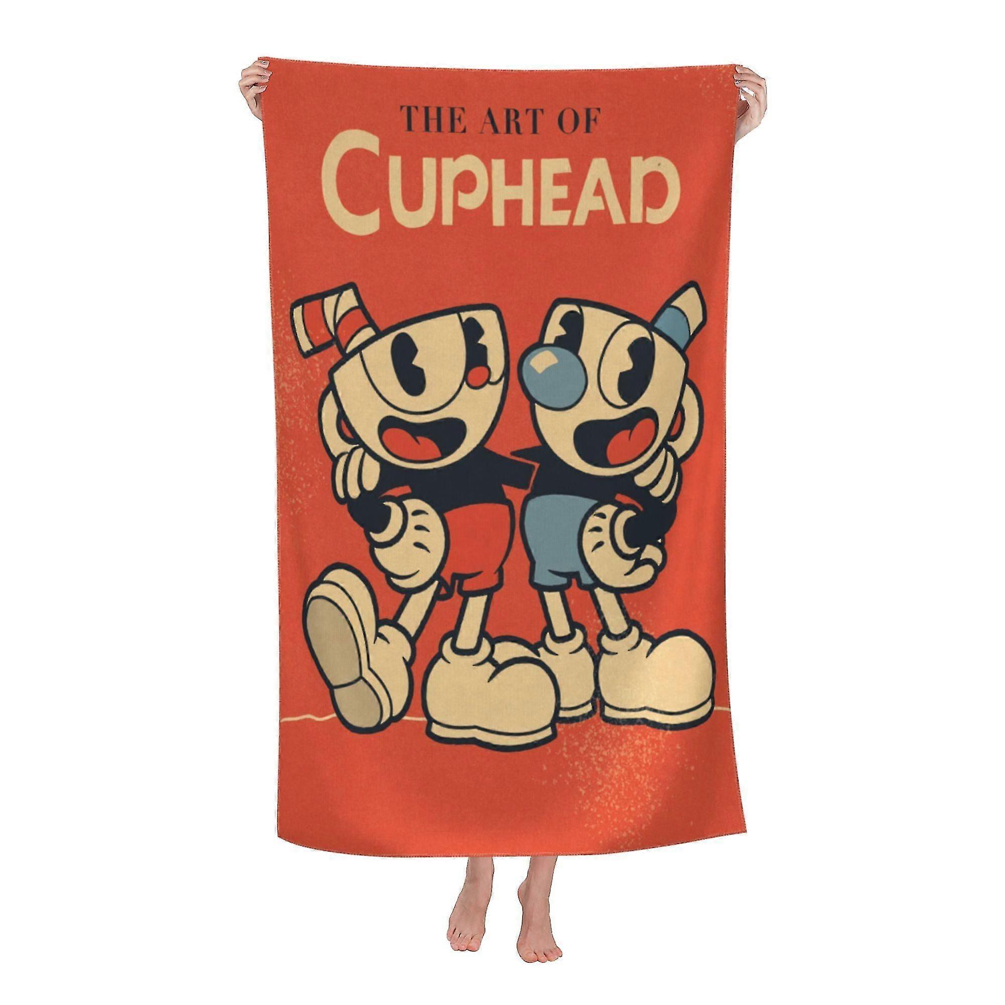 Cuphead Beach Towel, Large Microfiber Bath Towel #PdEJ