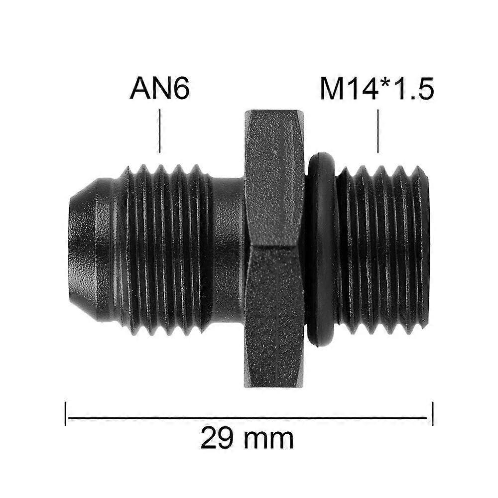 Universal AN6 AN8 AN10 AN12 A AN A M16 / M18x1.5 Rosca recta Aceite combustible Accesorio de manguera de aire Adaptador macho Accesorios para automóviles