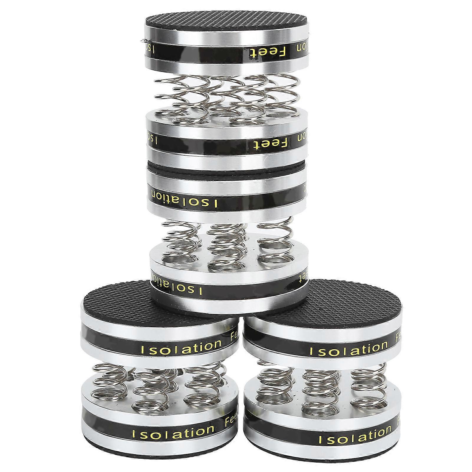 Spring Turntable Isolation Feet for DVD Players - Silver by Preffair