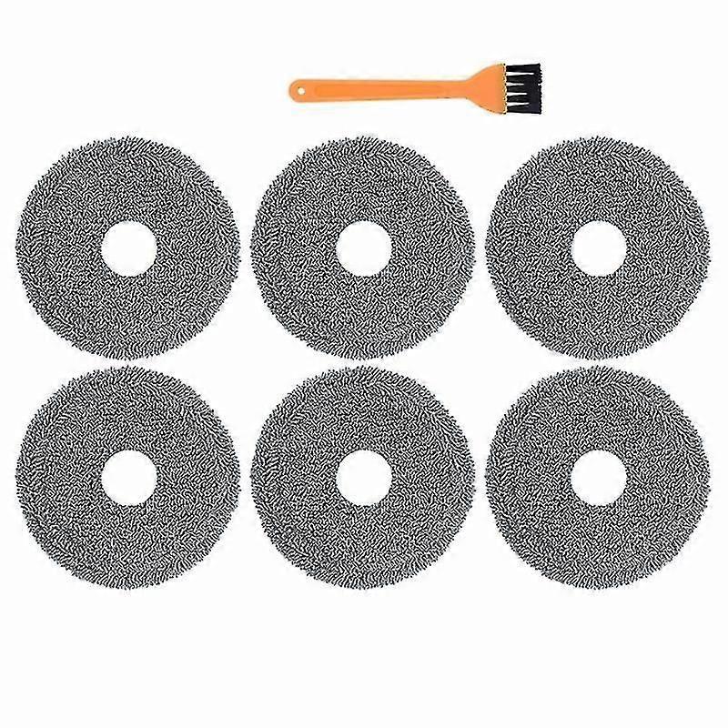 7pack For Ecovacs Deebot Washable Mop Pads Mop Rags Replacement Gray