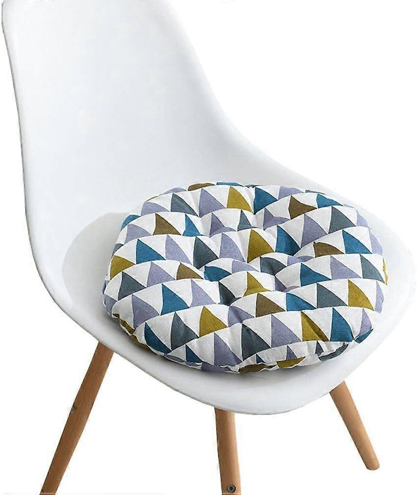 40x40cm Round-Triangle Multicolor Chair Cushion Printed Soft Clas