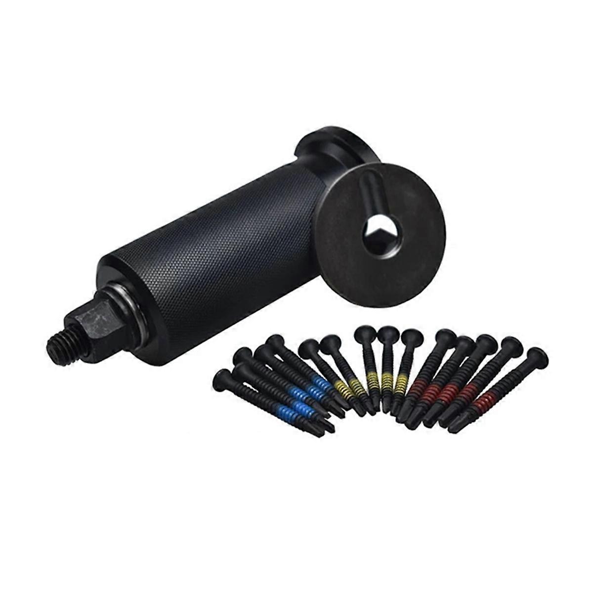 Conjunto de Extrator de Cilindro de Bloqueio Extrator de Pregos com Parafusos e Aumentador de Área Ferramenta Extrator Profissional