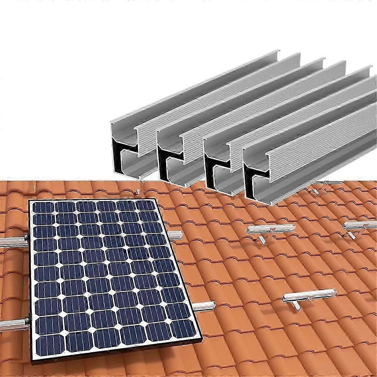 Monteringsbrakett for solcellepanel Tilbehør Glasert flis Takkrok Sett Solcellebrakett Installatio