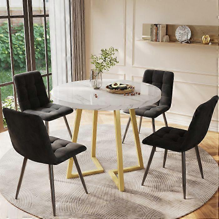 Dining table set (5 pieces), dining table set with 4 chairs