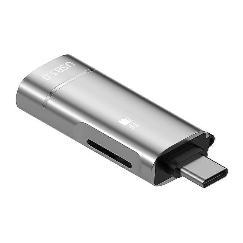 2 in 1 Type-C to USB and TF Card Reader Adapter