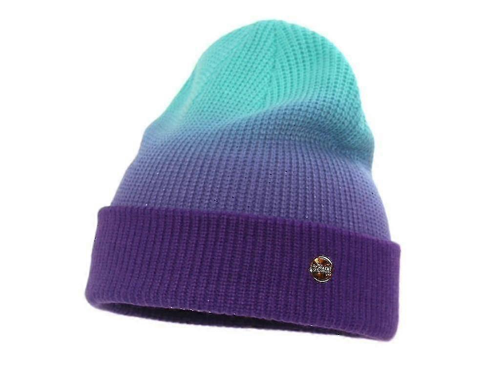 Soft Feel Gradient Color Knitted Winter Beanie Hat