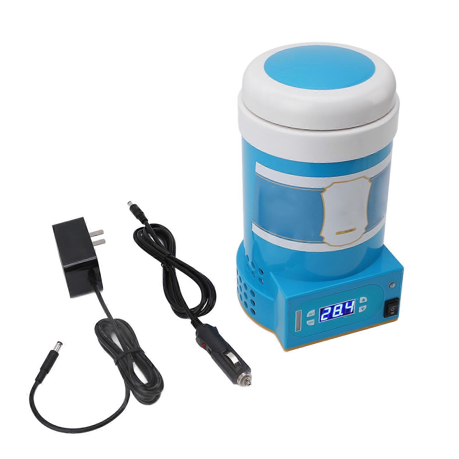 1L Large Capacity Constant Temperature Collection Cup Digital Display Portable Battery Operated Winter Semen Defroster for Cattle And Pigs Durable Mat