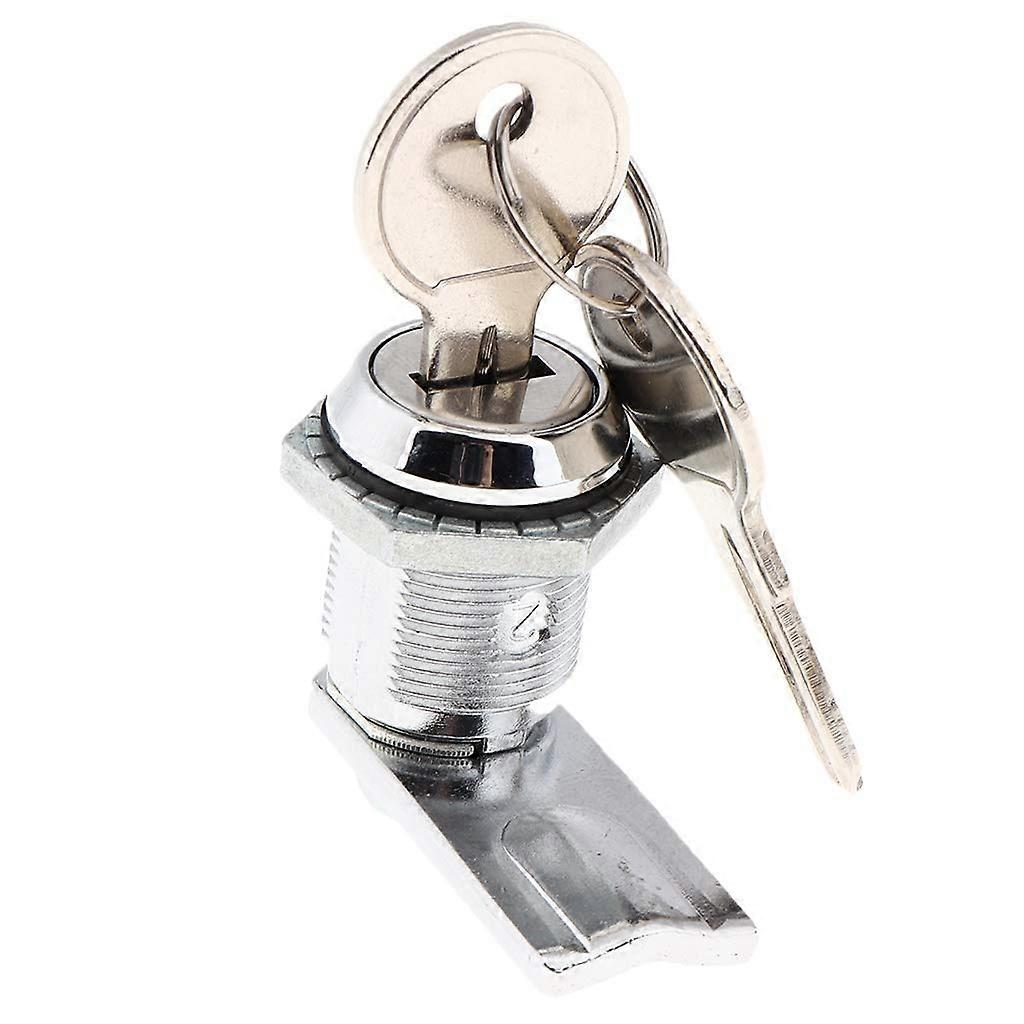 Disc Tumbler Cam Lock for Cabinets, Zinc Alloy Security Panel, Button Latch Replacement, Durable and Compatible