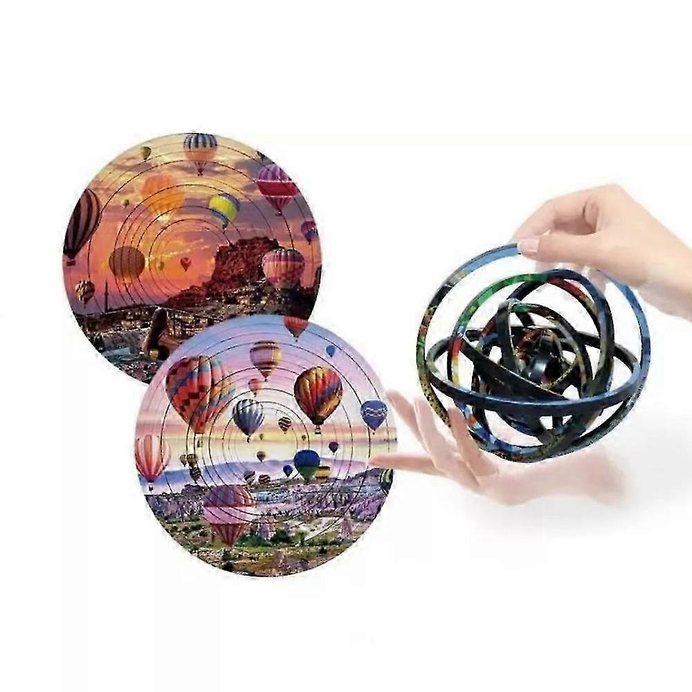 Rotating Flip Puzzle Toy,Stress Relief Decompression Educational Toy