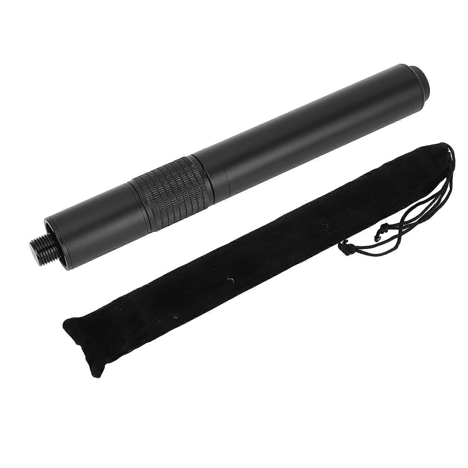 Pool Cue Extension with Bumper 240-340mm Adjustable Length Aluminum Telescopic Handle for Billiard Cues