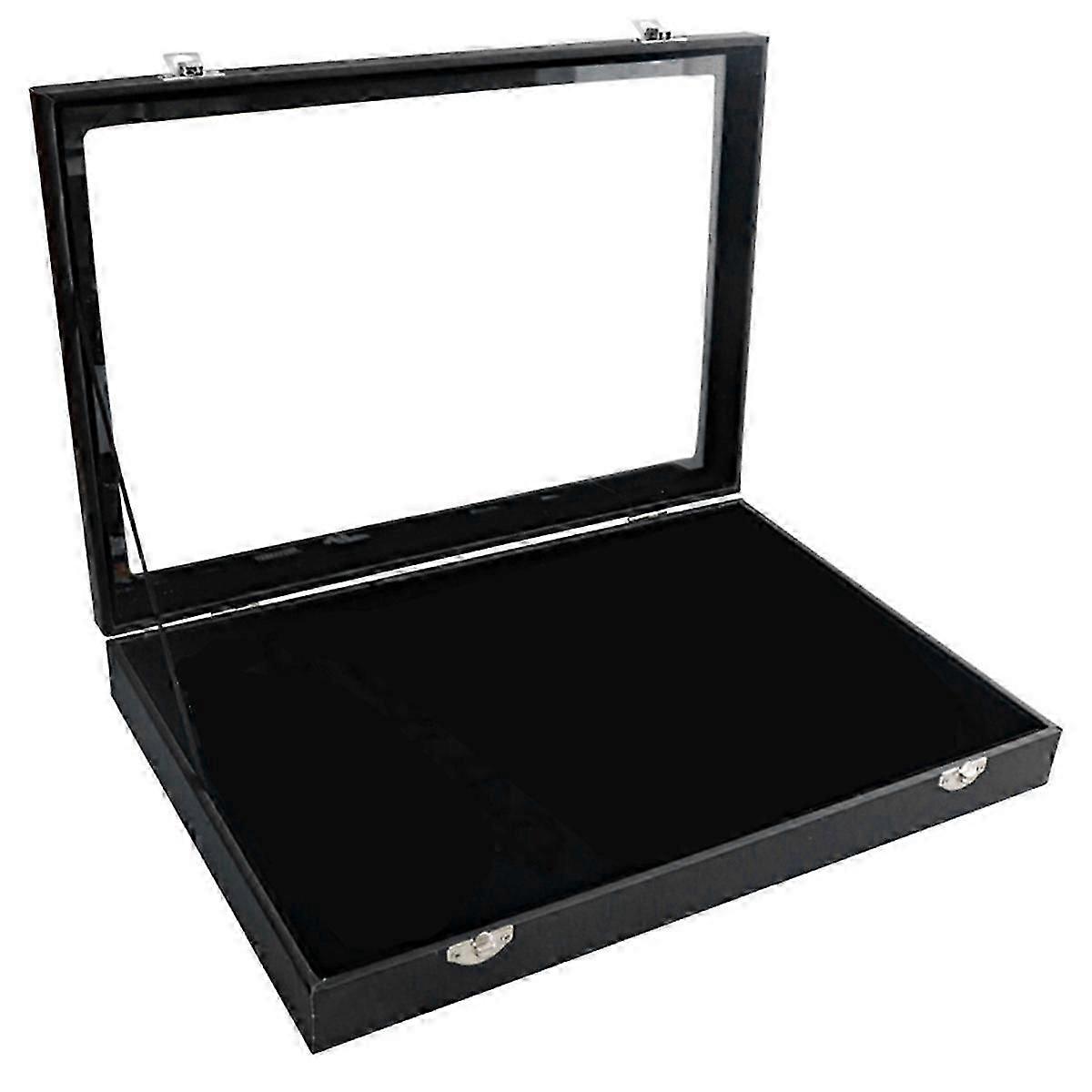 Abzeichen-Aufbewahrungsbox Transparente staubdichte Broschenbox Medaillen-Display-Ständer, Schmuck-Medaillen-Sammlung Di