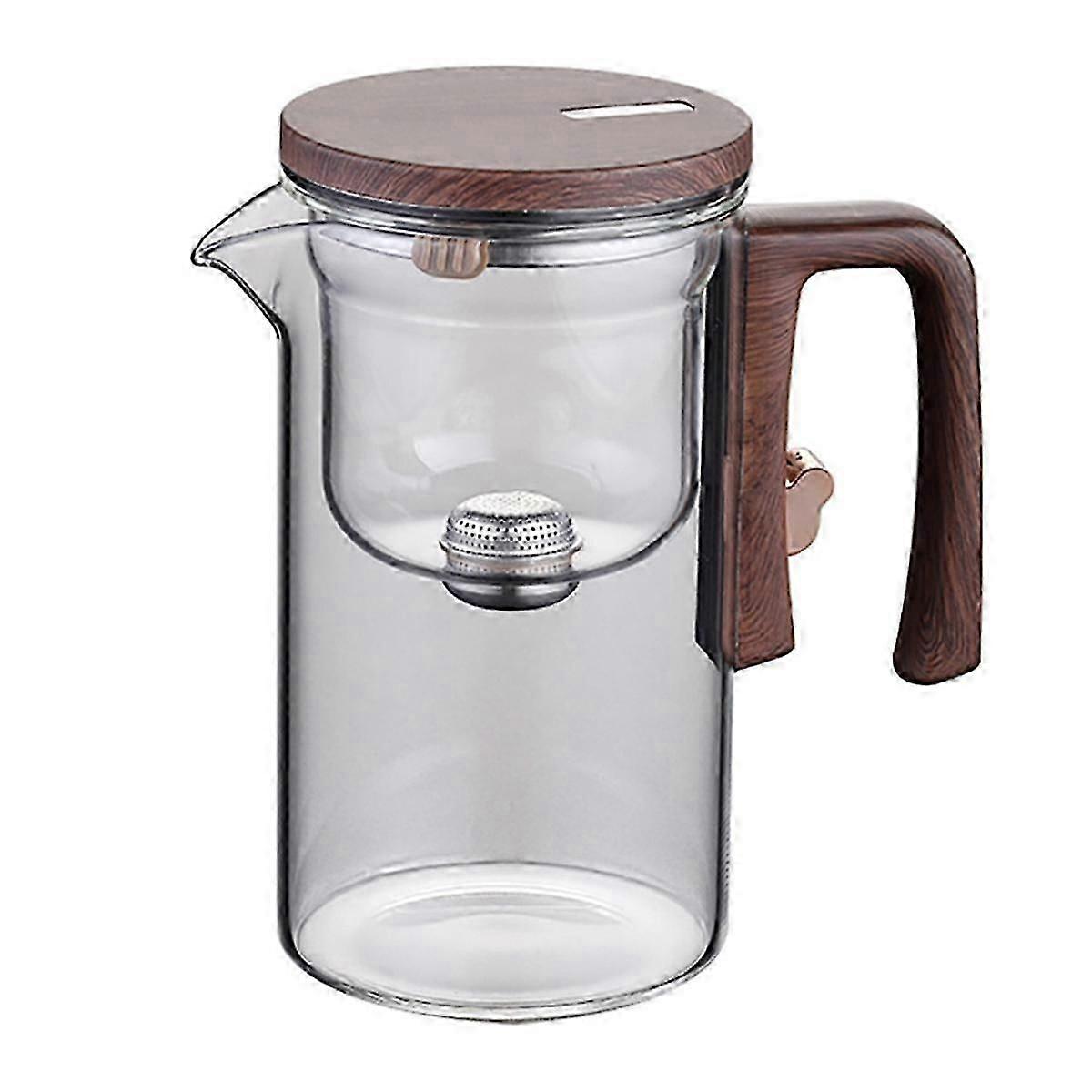 720ML Glass Teapot Water Separation Inner Container One Click Magnetic Switch Tea Filtration Tea Po