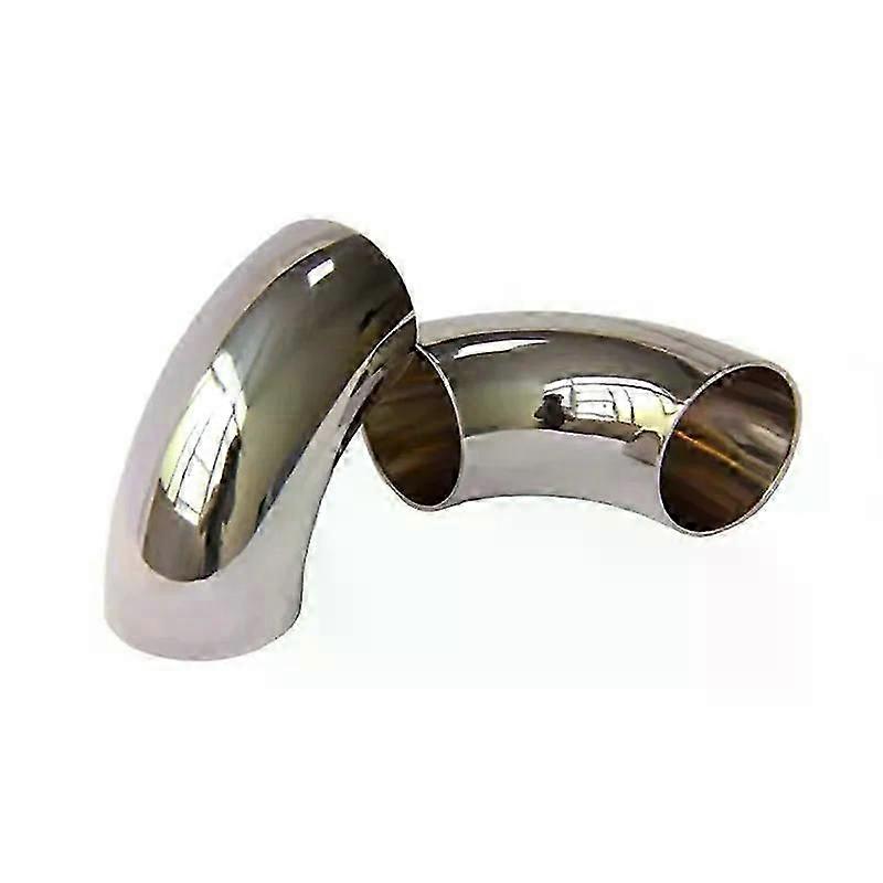 1pcs304 Stainless Steel Elbow 90 Degree Angle Elbow 1.5mm Thick 51m 60mm 63mm 76mm Sanitary Butt Welding Automobile Exhaust Pipe