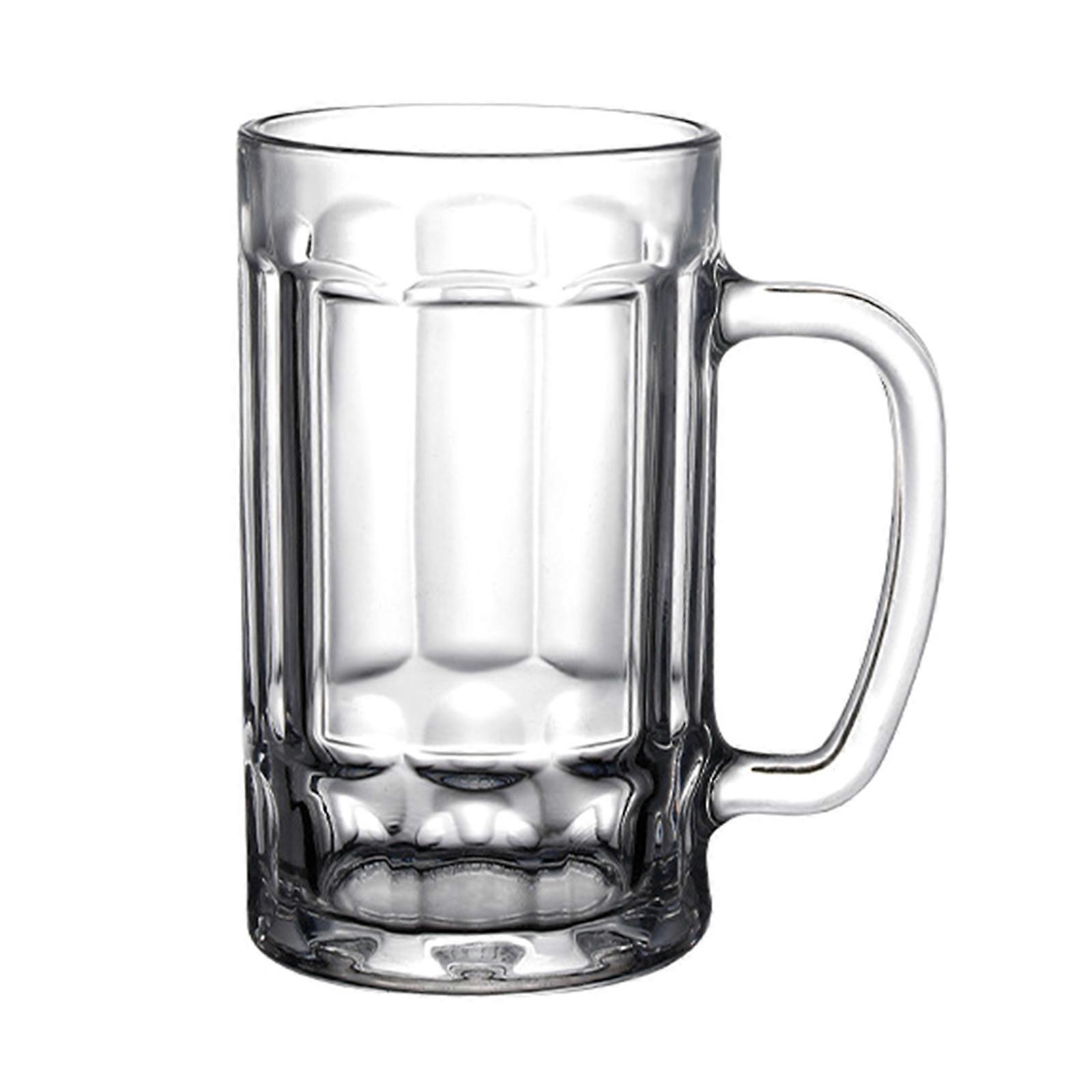 Drinking Cups with Handle Unbreakable Beer Mugs Bar Accessories PC Material Reusable Water Tumblers for Kitchen Bar