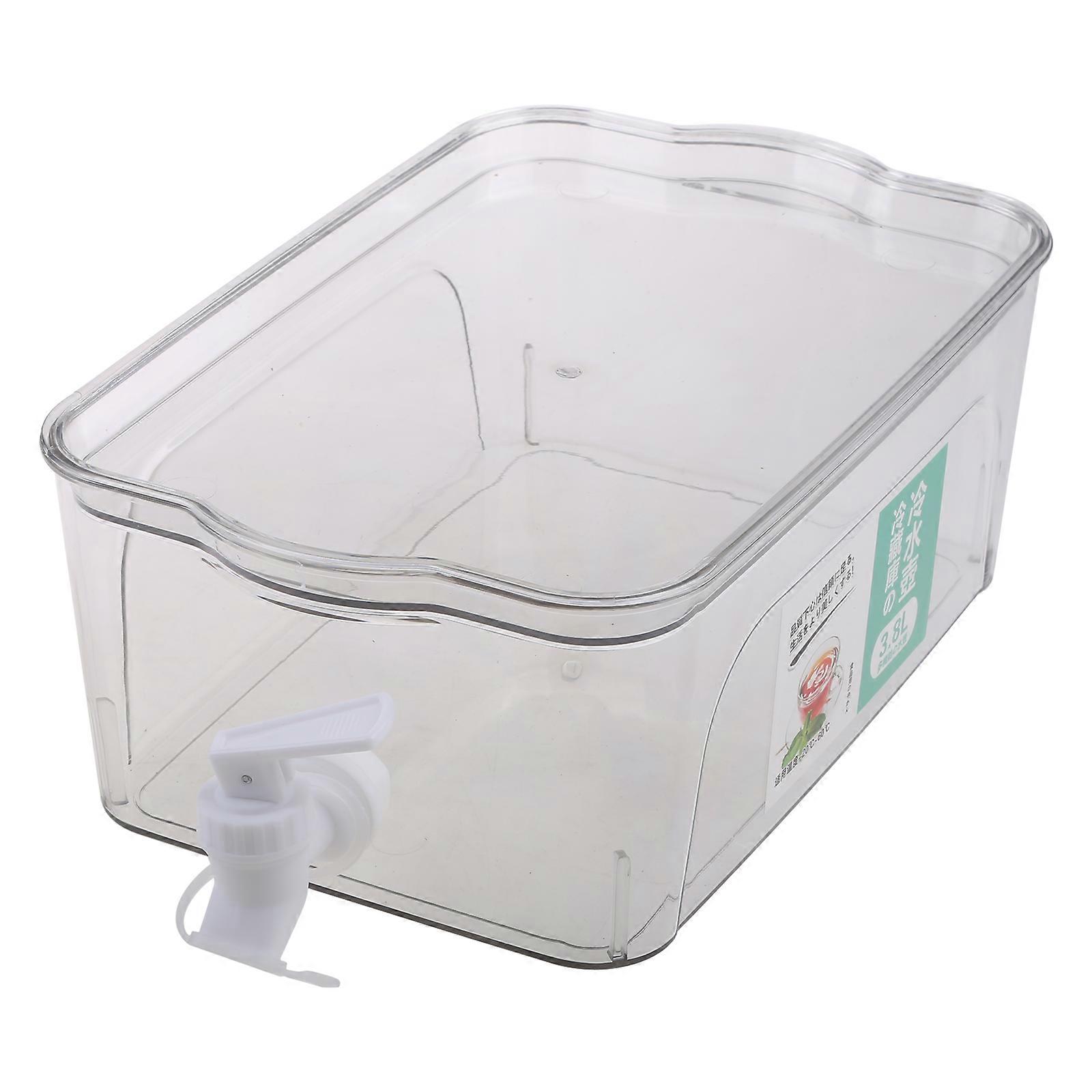 Drinks Dispenser, 3.8L Fridge-Friendly Compact Design for Everyday Use, Leakproof Anti Blocking Easy-Pour Spigot