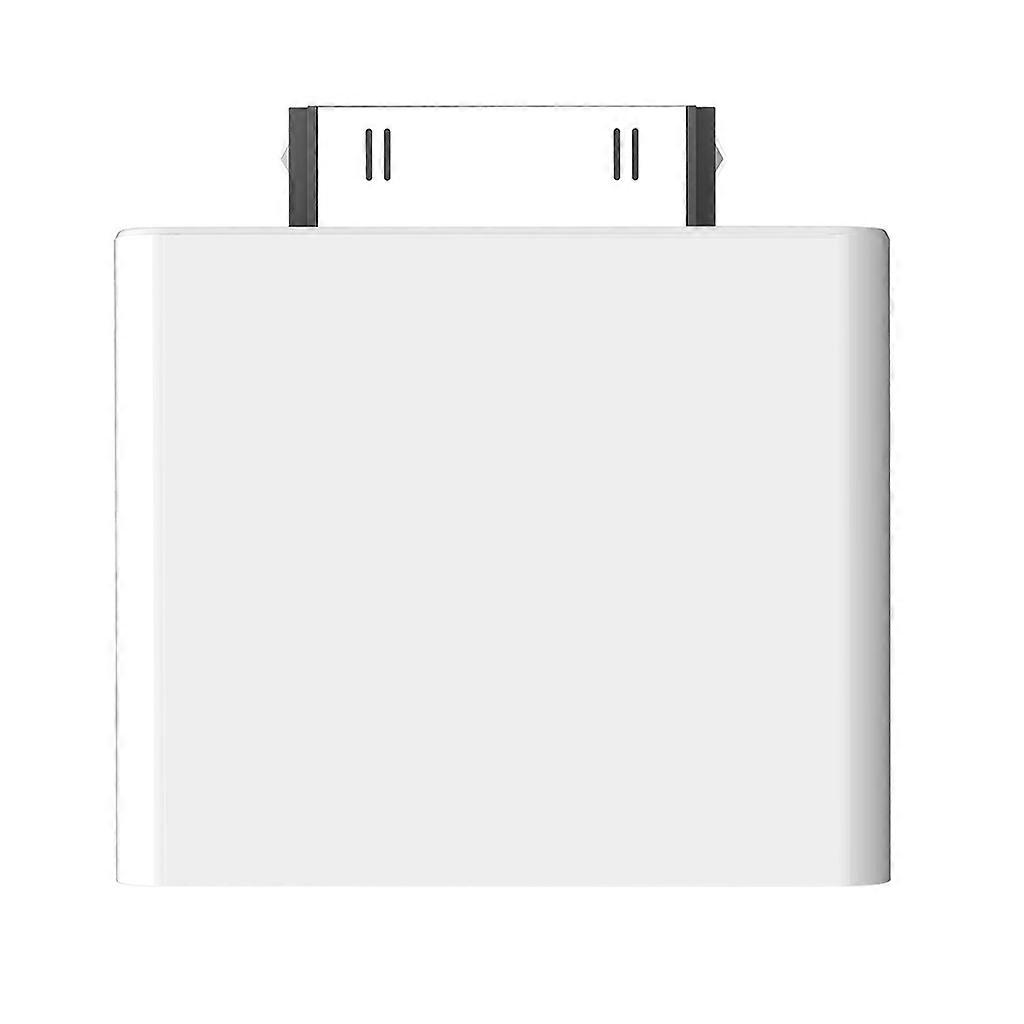 Audio Adapter Bluetooth-kompatibler Wireless Music Transmitter 30pin Anschluss für Ipods Audio Transmitter Adapter Weiß
