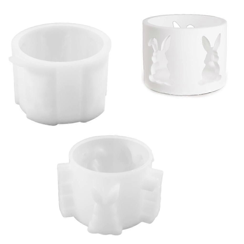 Multipurpose Silicone Rabbit Holder Set Resin Craft Supplies Various Sizes