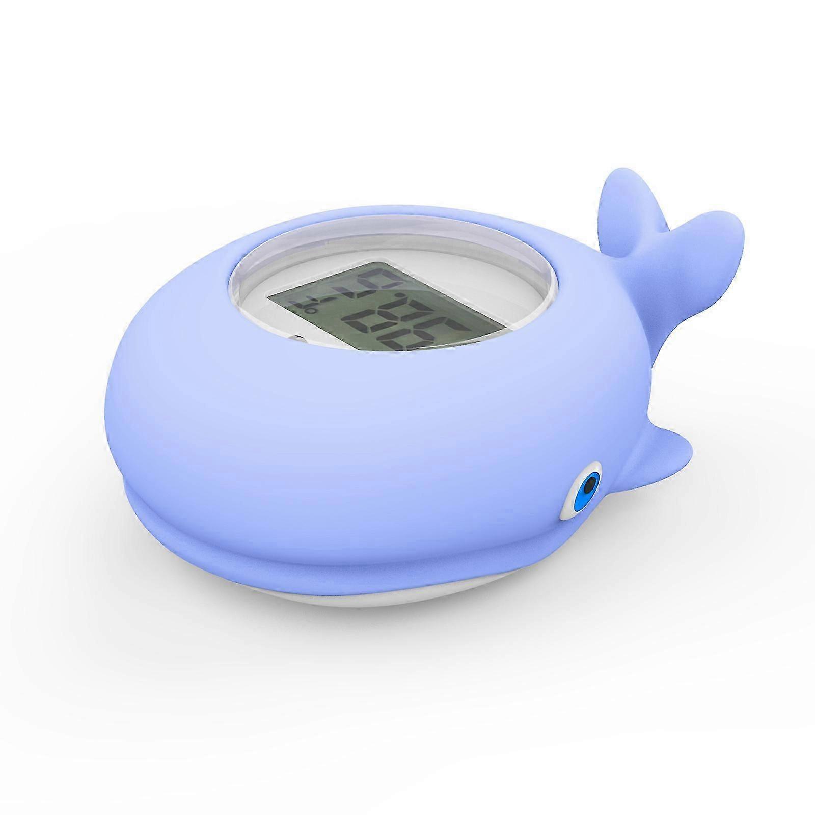 Thermometer Newborn, Room and bath thermometer, Fast and Accurate Water Reading with Mute Alarm, Digital Floating Bathtub Thermometer (Whale)