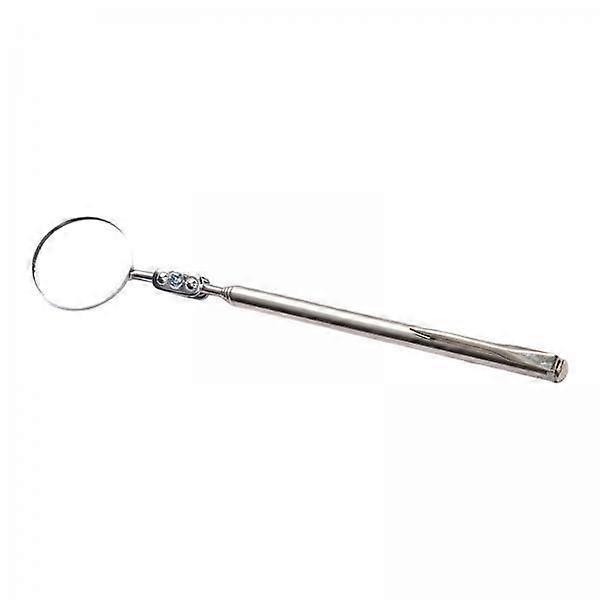 5x Adjustable Round Inspection Mirror with Telescoping Handle