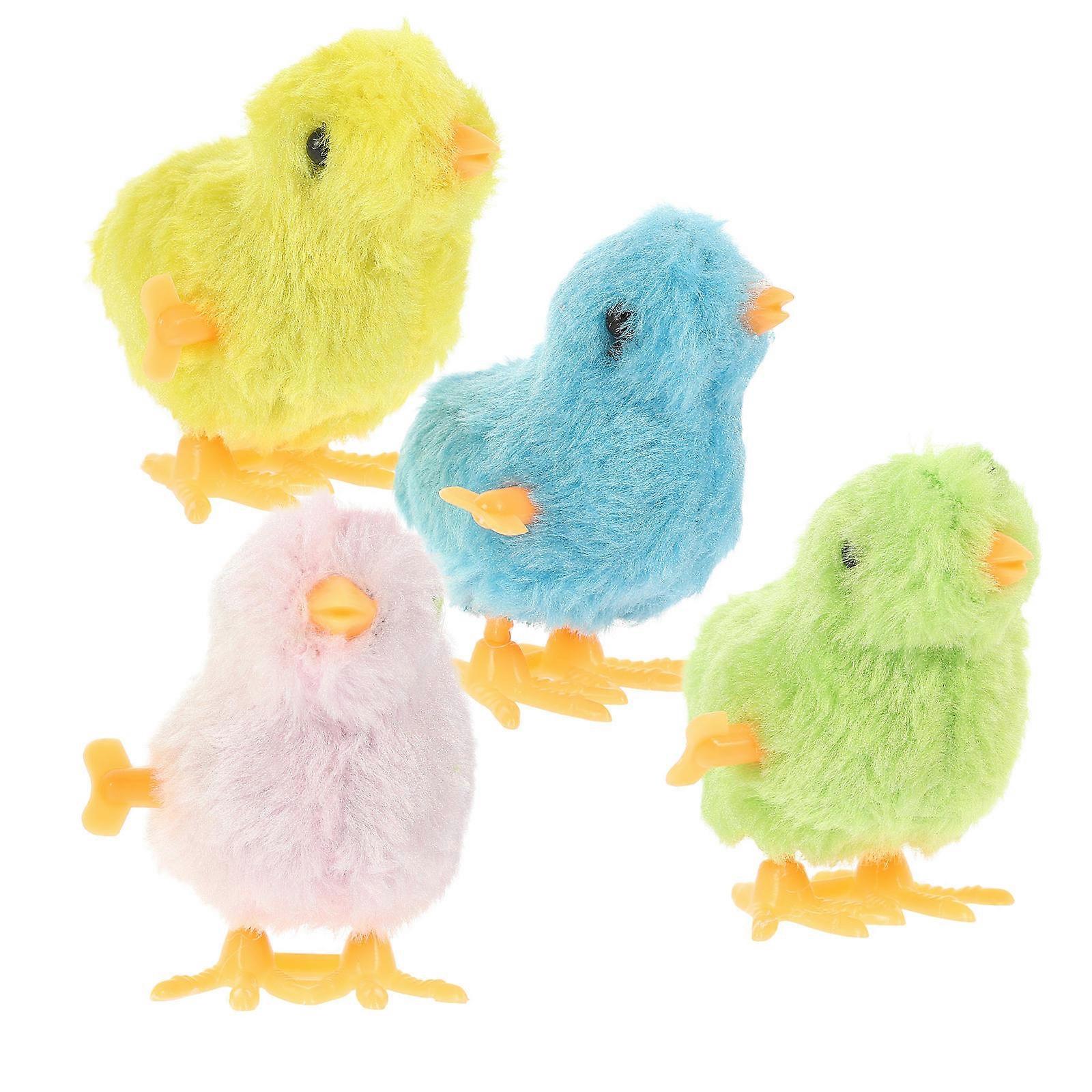 4pcs Easter Theme Clockwork Toys Lovely Wind-up Playthings (Random Color)
