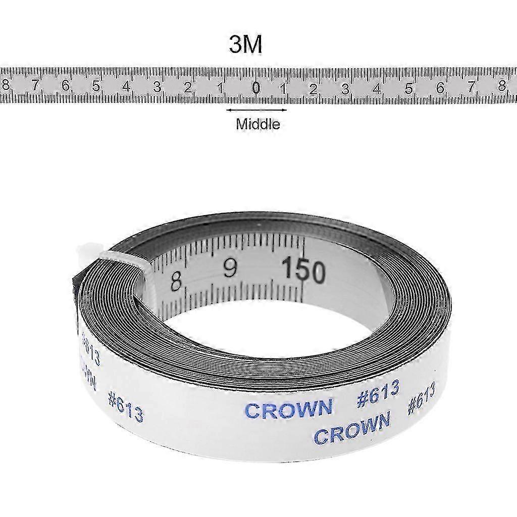 ステンレス鋼マイタートラック巻尺 - 粘着性3Mメトリック定規