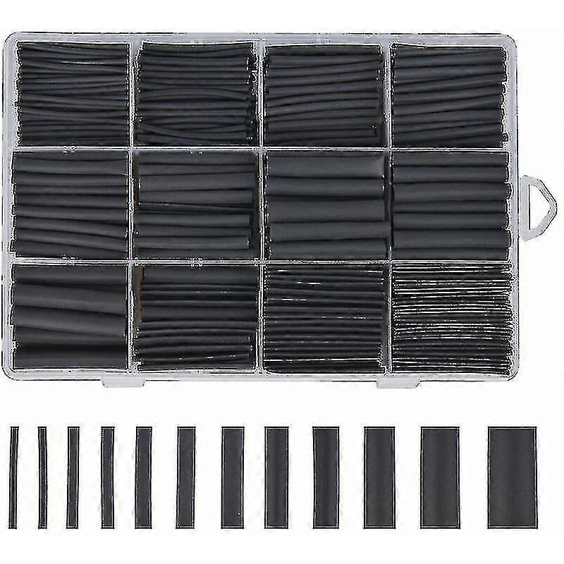 Sort krympeflex 625stk - 8 størrelser (1-10mm) Sortiment