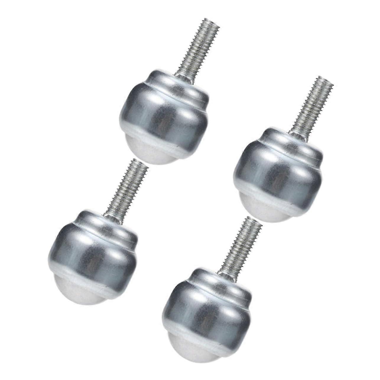 Set of 4 ball bearing castors for workbench, high load capacity and stability
