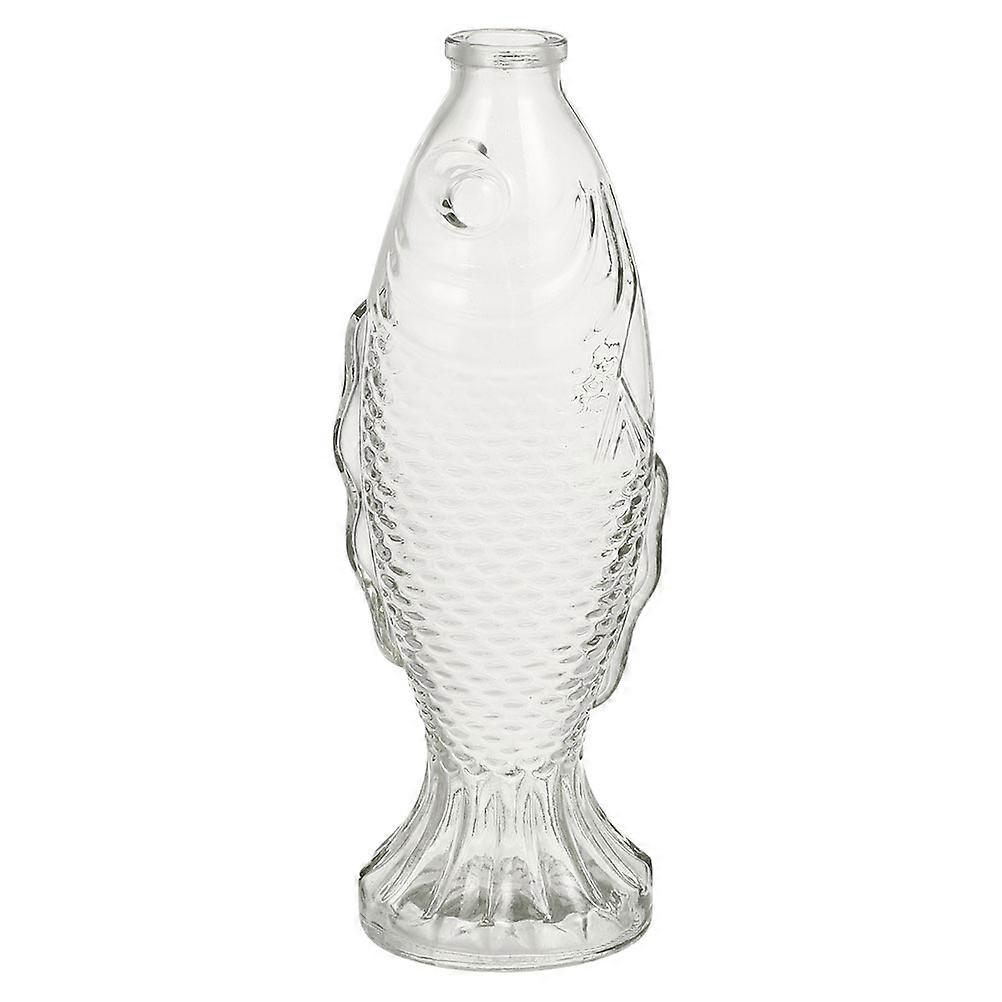 Transparent Corked Fish Shaped Wishing Bottle for Messages, Perfumes, and Essential Oils – Space Saving Home Decor Container