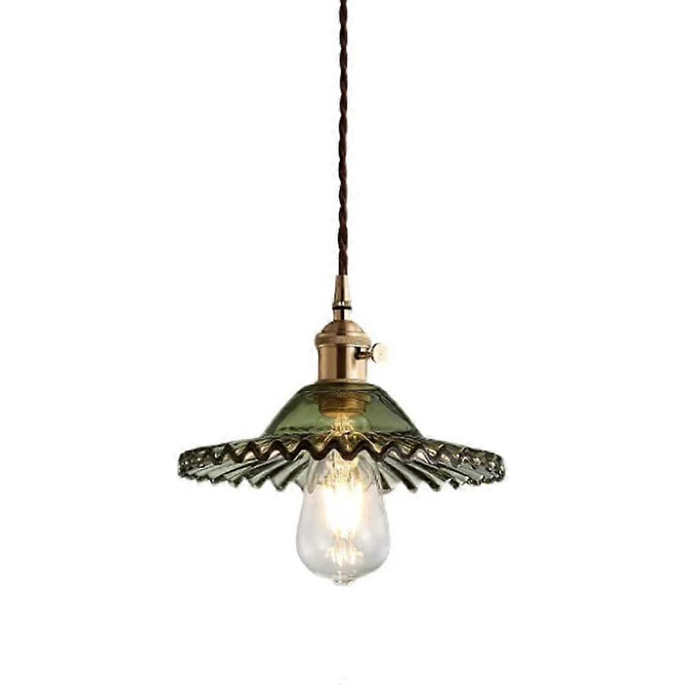 EinkopfKronleuchter with E27 screw, simple glass pendant shade, flushmounted ceiling light