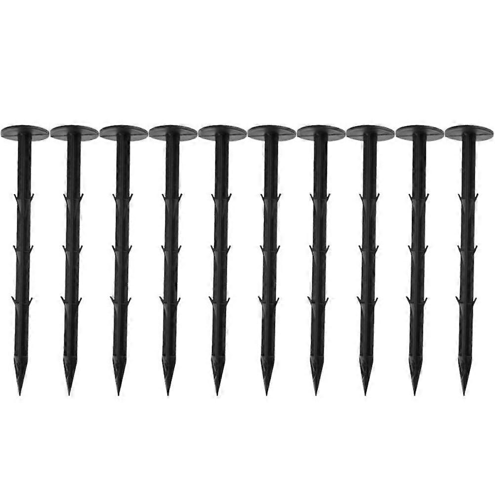 Garden Staples Tent Accessories Heavy Duty Stakes for Ground Rustproof Technology 20cm Black 50Set