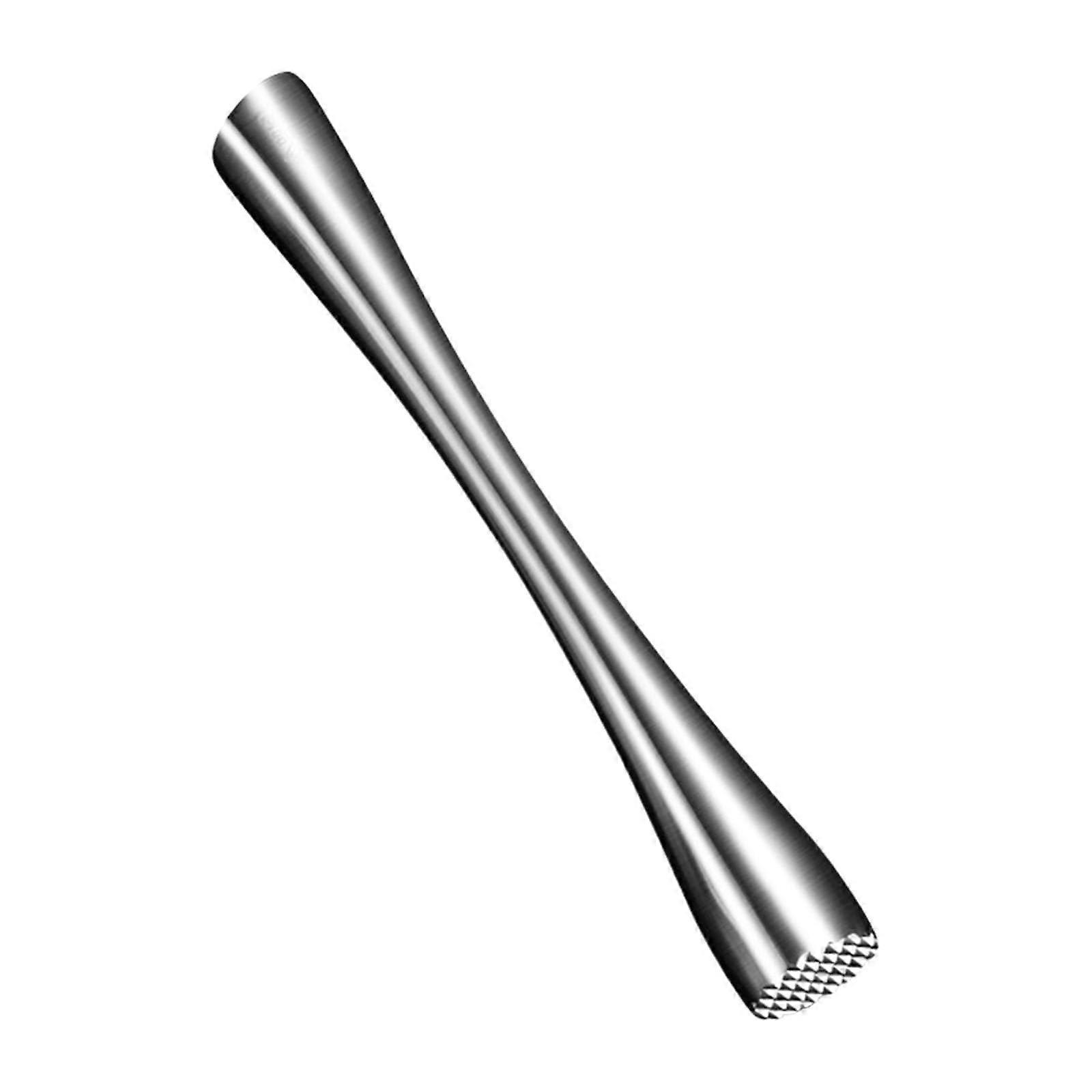 Practical cocktail muddler made of stainless steel with ergonomic handle, home club accessory for easy use Long handle