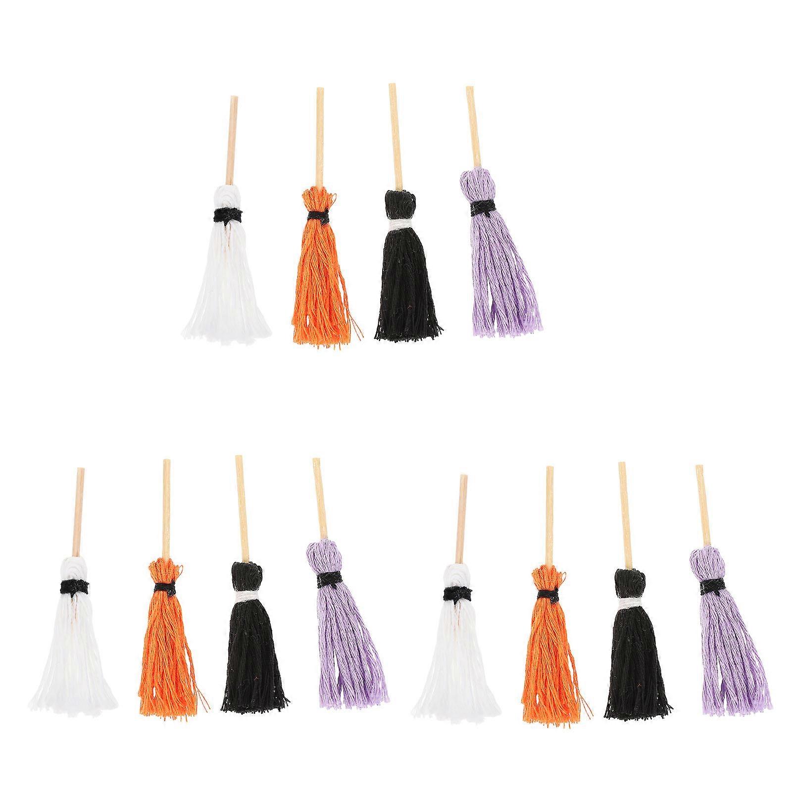 Miniature Model Pieces Doll House Mops Cleaning Tool For Mini Room Display 12Pcs