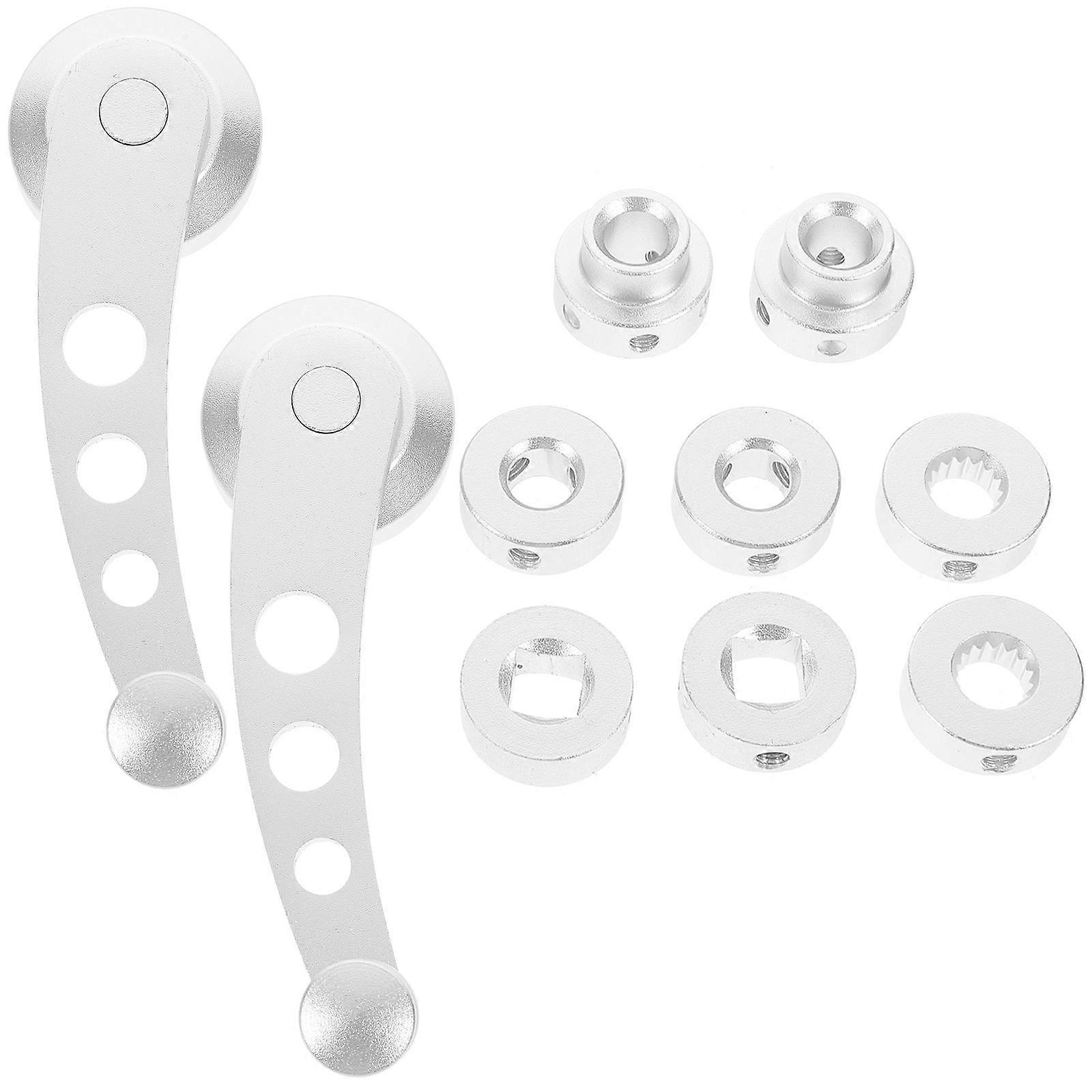 Window Cranks T-Handle Car Window Handles Manual Operation Stylish Design Silver 11.50X4.00X3.00CM Car Owners 2Pack