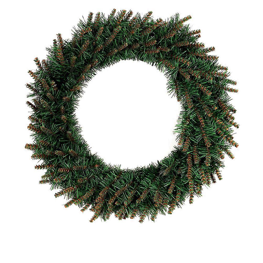 Front Door Wreaths Artificial Pine Wreath Home Decor Christmas Party Wall Door Window Realistic 30cm PVC Circular 1Set