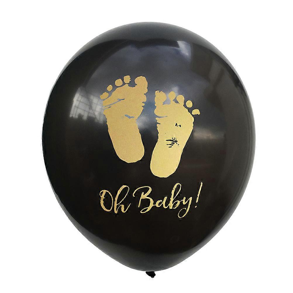 Birthday Balloon Balloons Inflatable Decorative Footprint Heart Assorted Color 30Pack