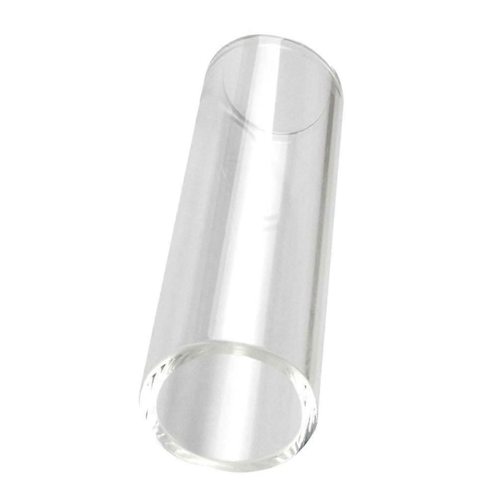 String Instrument Slides High Grade Glass Cylindrical Shape Electric Guitar Accessory White Color Excellent Intonation Performance 1Pcs