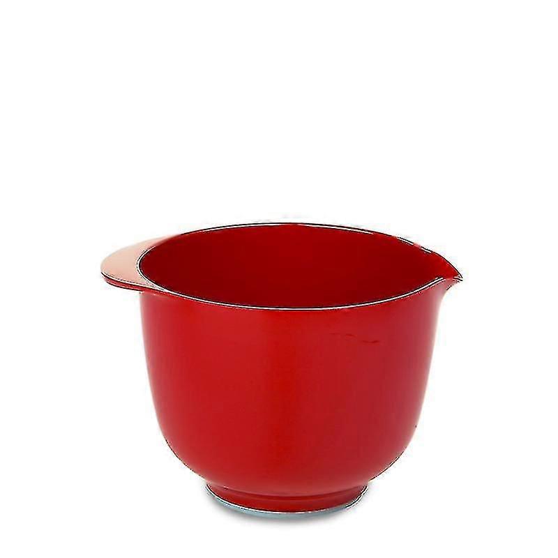Non-Slip 1.5L Mixing Bowl with Easy-Grip Handle & Pour Spout for Baking and Food Prep - Luna Red