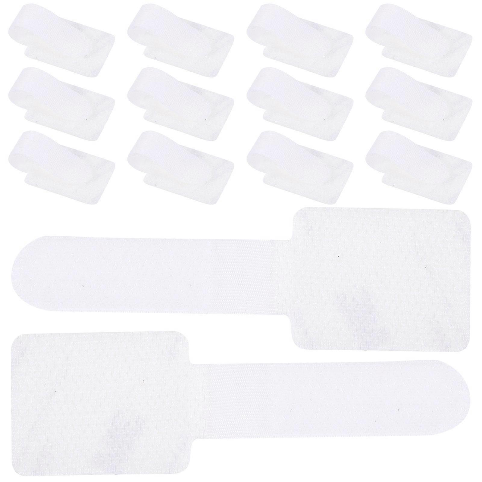 Releasable Cable Ties Adhesive Cable Ties General Users White 9x3cm Cord Fixing Strap 50Pcs