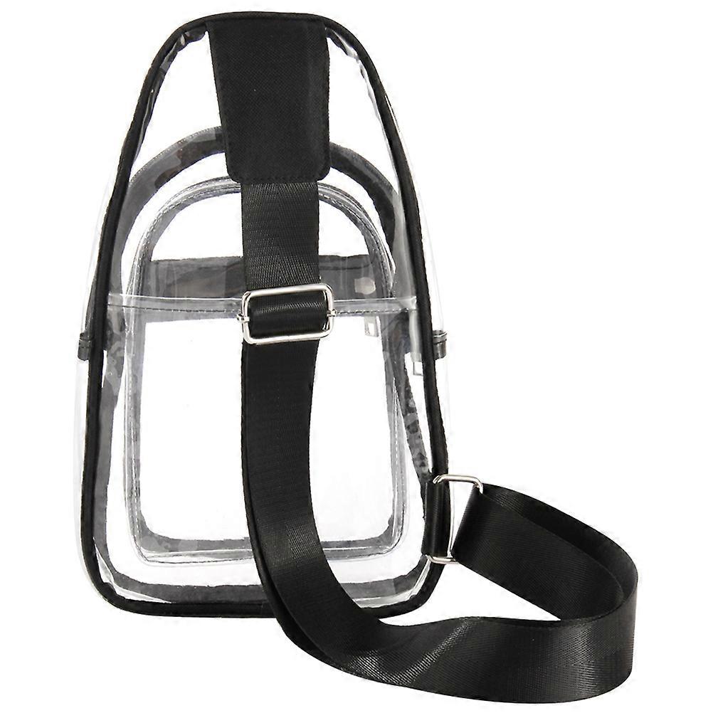 Transparent Lightweight Sling Bag for Men and Women – Compact Crossbody Chest Pouch for Travel and Daily Use – Versatile Waist and Shoulder Organizer