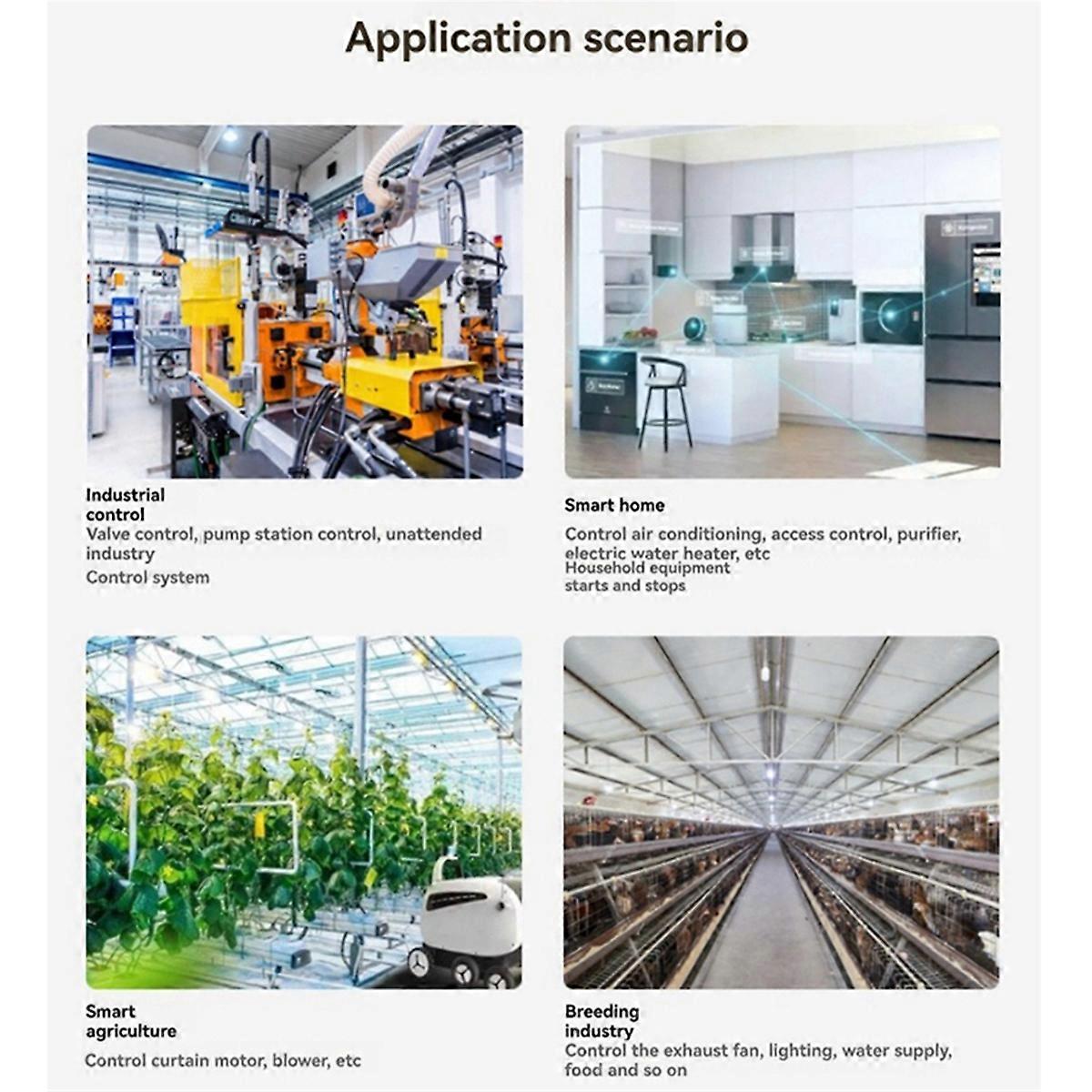 DIN-Rail 4 Channel Relay Module Modbus RTU Protocol RS485 High Current Relay Module Variety Isolati