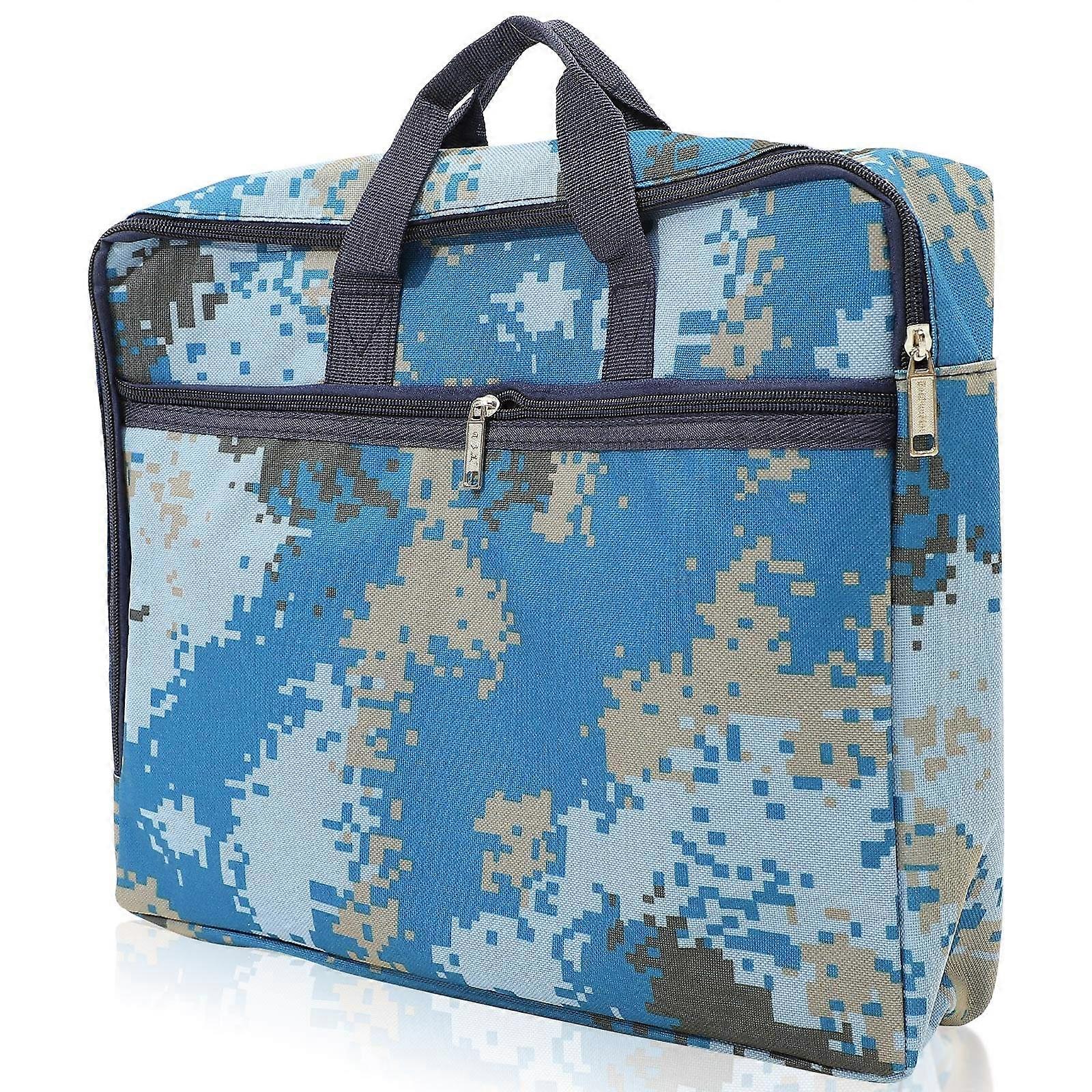 Camouflage Laptop Bag Briefcase Lightweight Oxford Handbag with Zipper Large Capacity for Laptops Notebooks Accessories for Business Travel Work Use