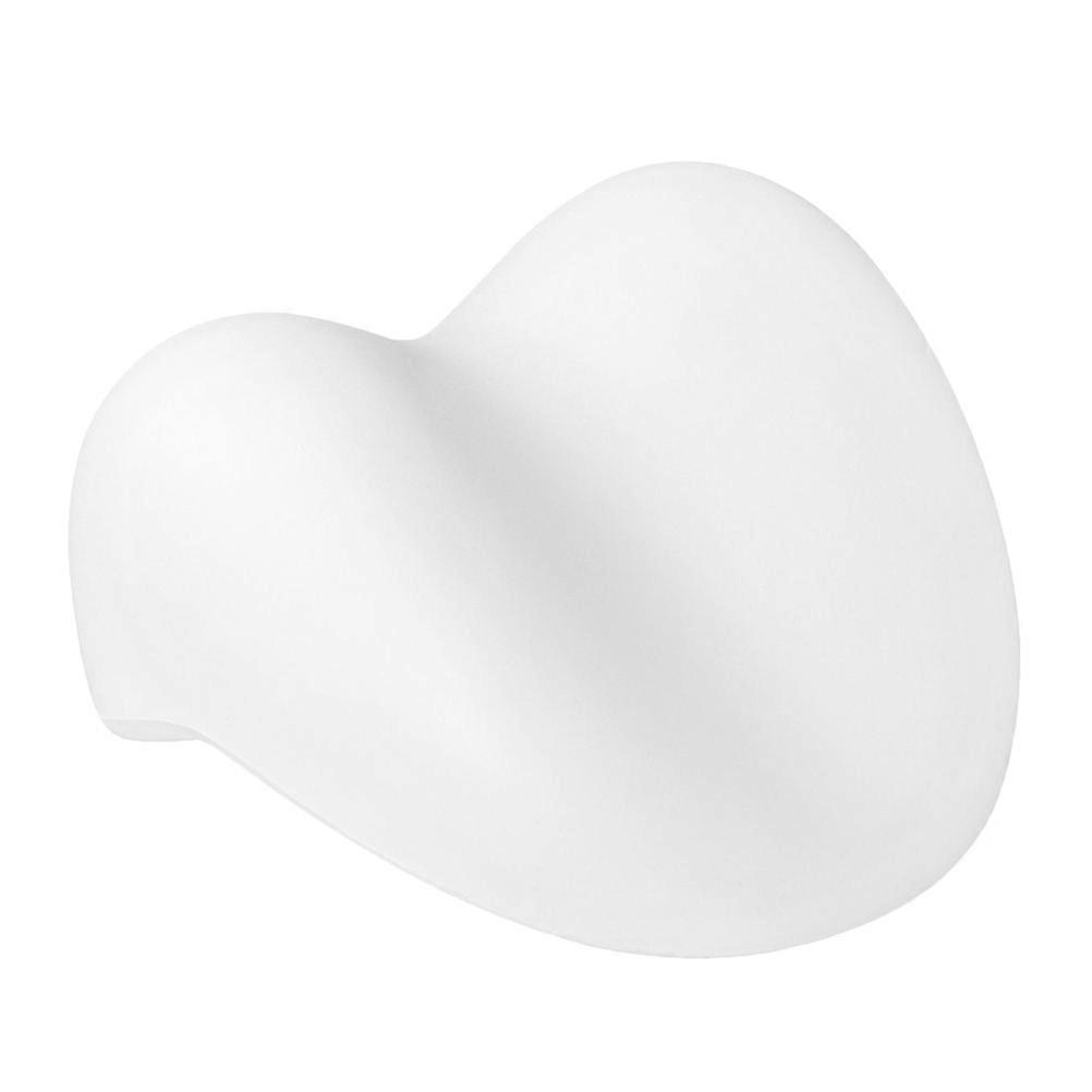 Bathroom Bath Pillow for Tub Relaxing Head Rest Pad White 23.00X20.00X10.00cm Suction Cup Design 1Set