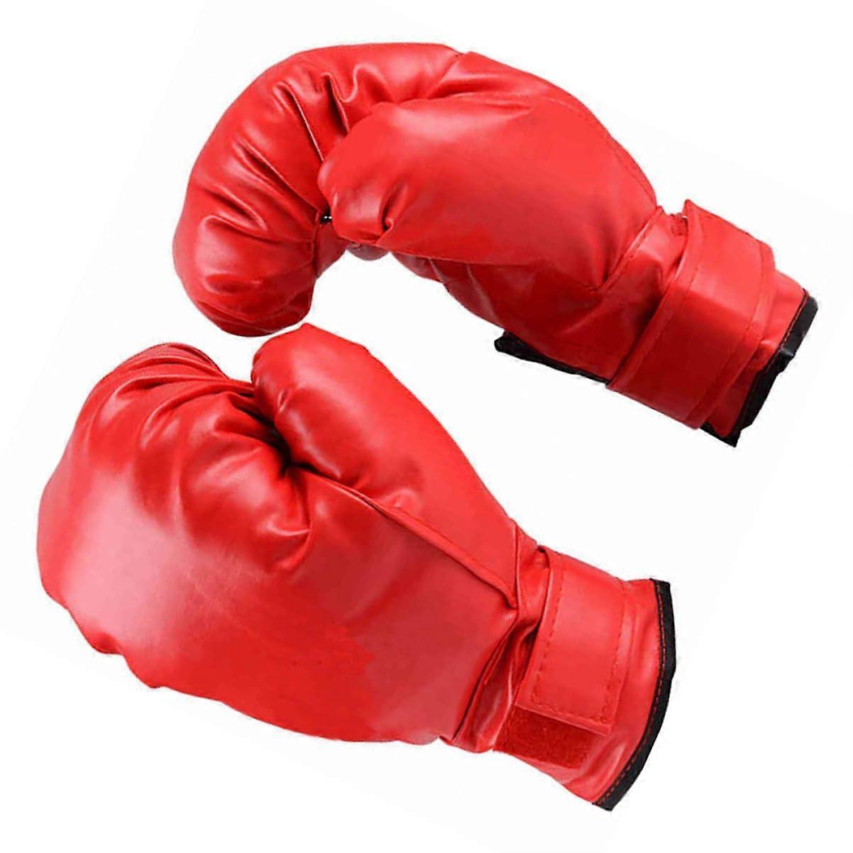 Boxing Gloves for Children PVC Focus Gloves Target Training for Karate Muay Thai Kick Sparring Bright Orange Padded